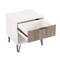 Manhattan Comfort DUMBO 1.0 Nightstand in White and Rustic Grey, 2PK 2-NS001-WG - alternate 3